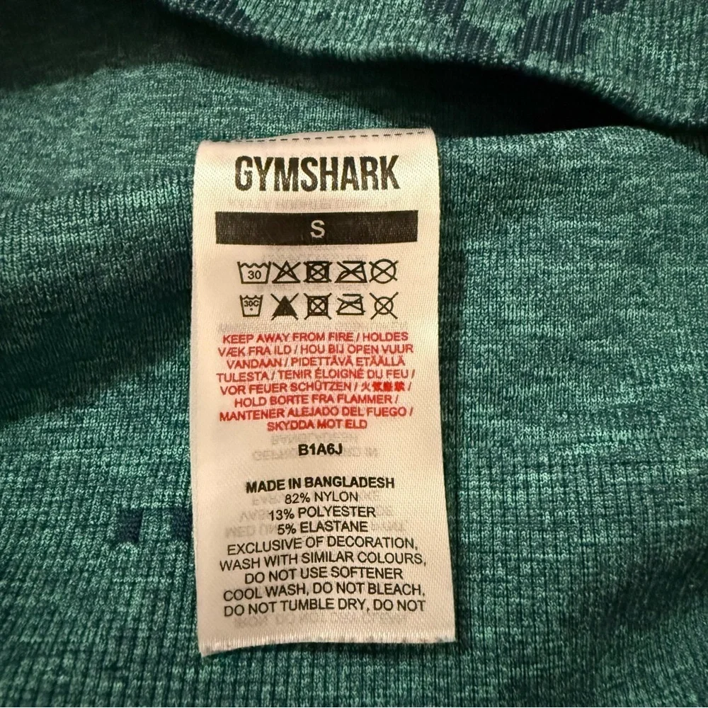GYMSHARK Athletic Activewear Workout Adapt Animal Seamless Sports Bra Size S